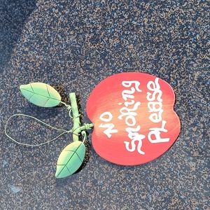 Decorative No Smoking Please Apple metal sign decor